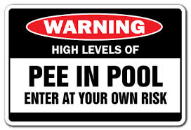 Pool Pee warning