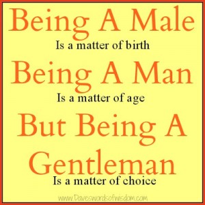 Being a man