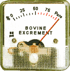 bovine excrement meter